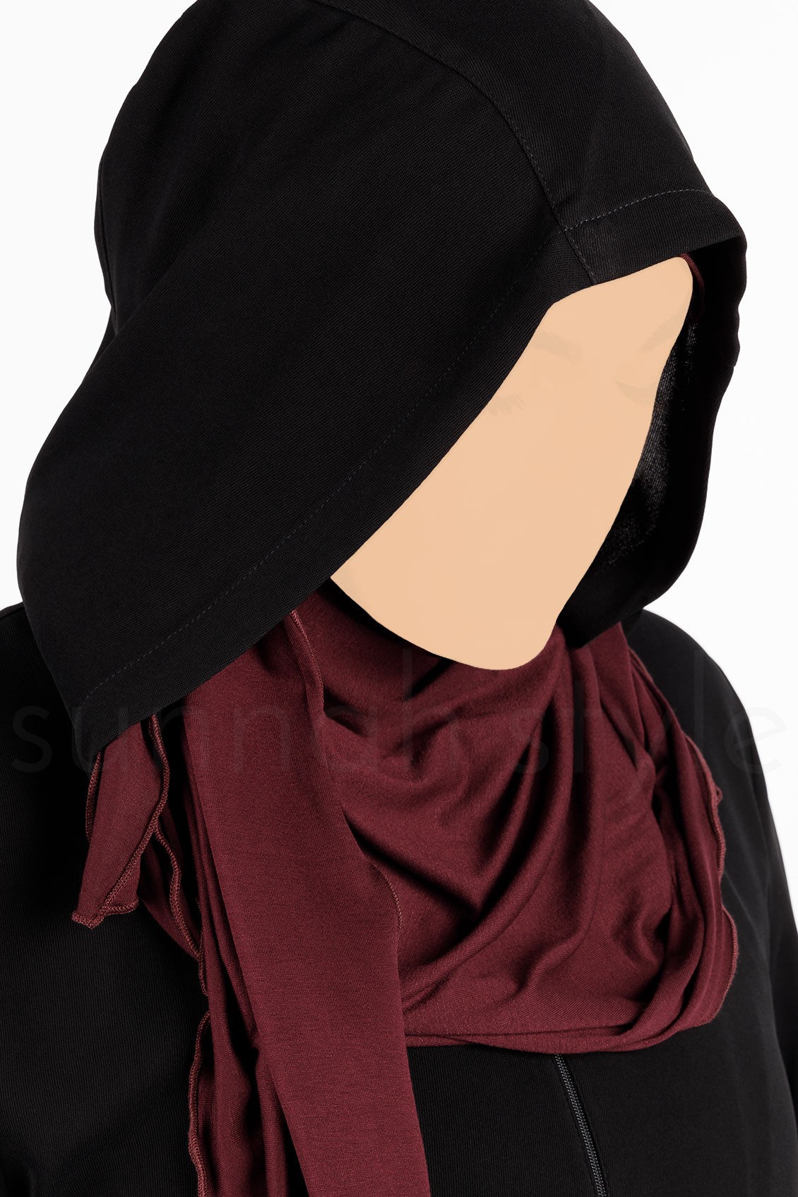 Sunnah Style Essentials Hooded Abaya Black